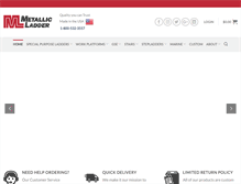 Tablet Screenshot of metallicladder.com